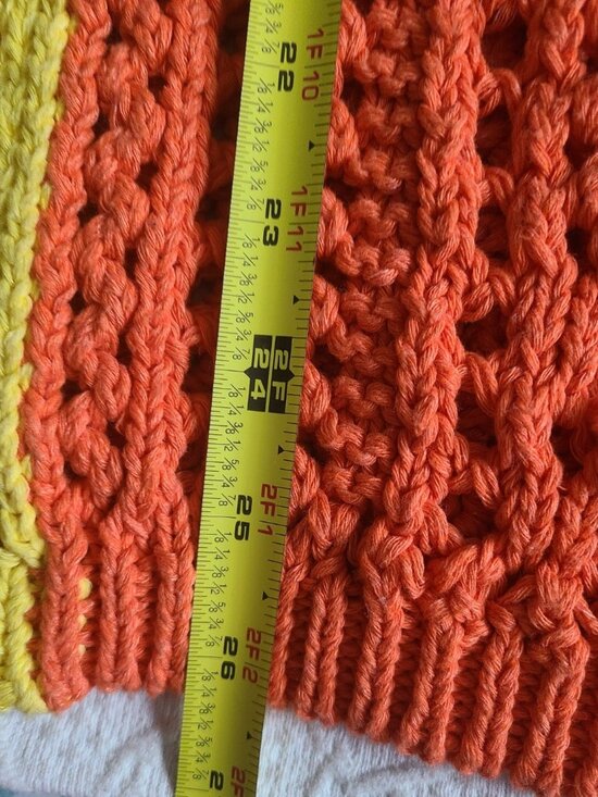 Zara Womens Top Crochet Polo Short Sleeve Sweater Size SM Oversized - Picture 10 of 10